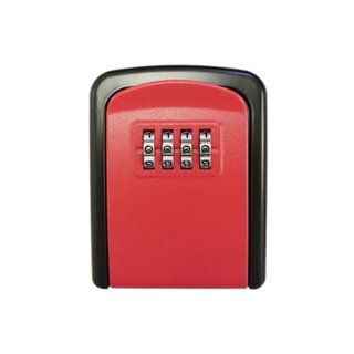 Caja seguridad llaves combinación roja 7,5x9,6cm