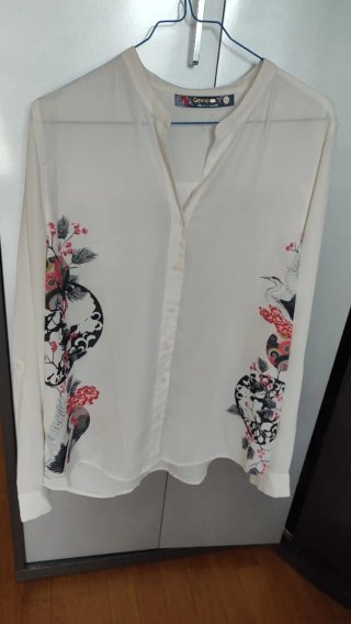 Blusa Desigual Blanca Talla XL