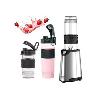 Batidora personal vaso portátil acero inox 600W