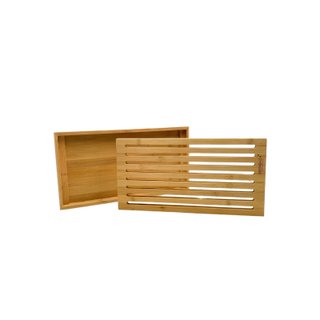 Tabla cortar pan bambú 37x20 cm maciza