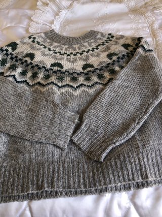 Jersey de punto con estampado nórdico