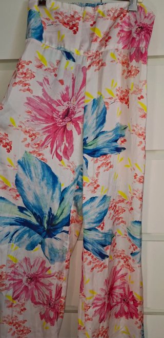 Pantalón Estampado Floral Talla 40