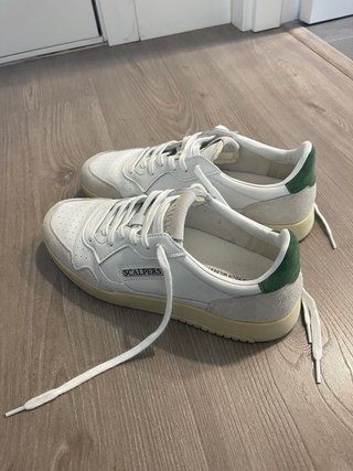 Zapatillas Scalpers Blancas y Verdes