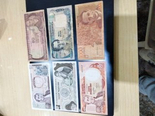 Lote de 6 Billetes Antiguos de Colombia