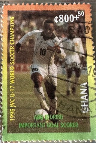 Sello Ghana 1995 JVC U-17 World Soccer Champions