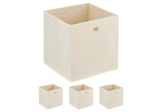 Set de 3 Cajas de Almacenaje Beige