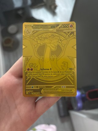 Carta Pokémon Mega-Charizard X EX Dorada