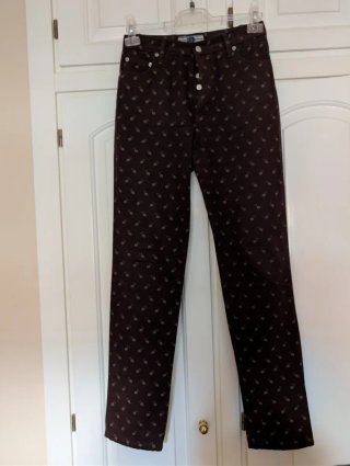 Pantalón Marrón Estampado Talla 40
