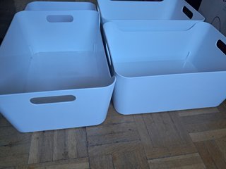 Pack 4 Cajas Organizadoras IKEA Blancas
