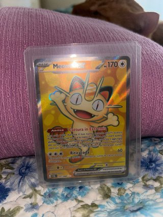 Carta Pokémon Meowth ex Full Art 107/88 NM