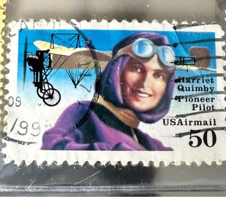 Sello USA Harriet Quimby Pionera Aviación