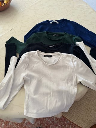 Lote 4 Suéteres Manga Larga Zara Talla S.10euros