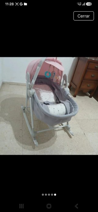 Balancín para bebé con capota