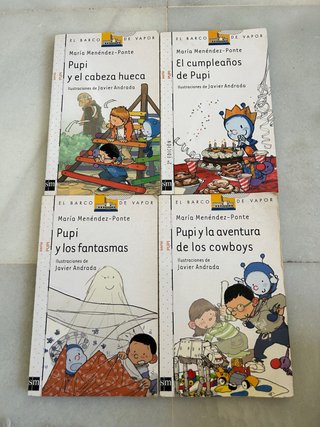 Pack de 4 libros de Pupi. María Menéndez-Ponte