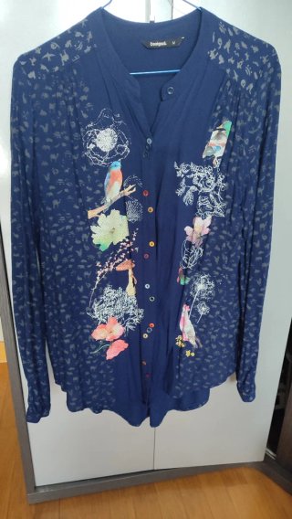 Blusa Desigual Azul Talla M
