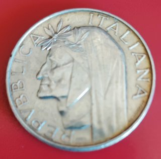 Moneda 500 Liras Italia 1965