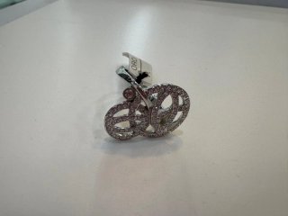 Sortija Swarovski Plateada