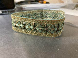 Choker Dorado y Verde Menta