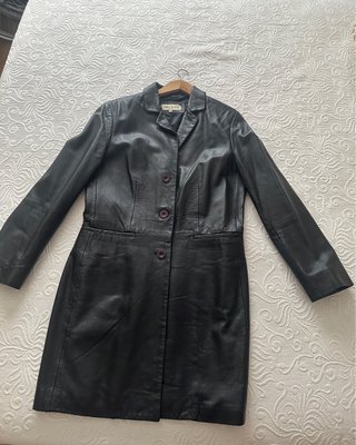 Chaqueta 3/4 de Piel Negra Trucco