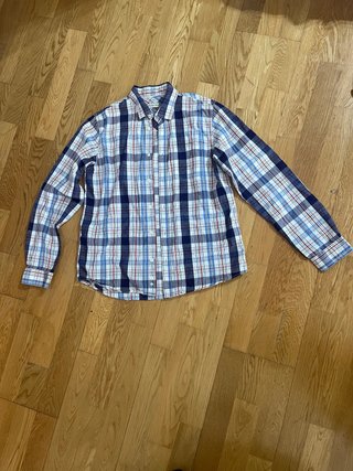 Camisa de cuadros manga larga 16 años