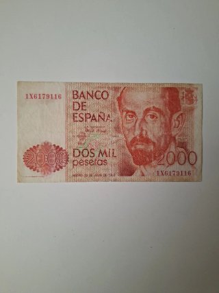 Billete 2000 Pesetas 1980