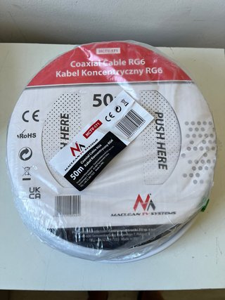 Cable Coaxial RG6 Maclean 50m