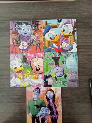 Set de 3 Puzzles Disney Junior, lol ,Frozen rapunc