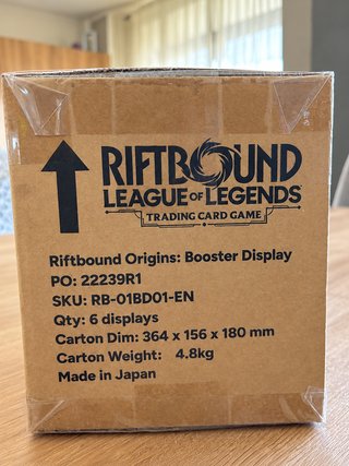 Riftbound Origins Case Sellado – 6 Booster Boxes