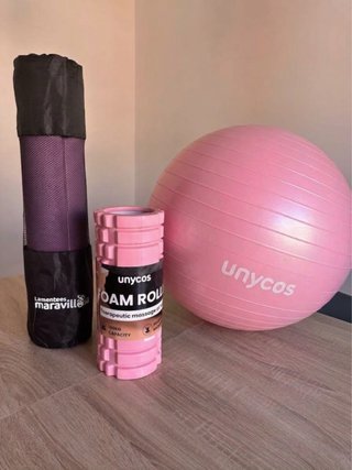Set Yoga: Esterilla, Pelota y Rodillo
