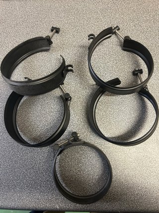Set de 5 Bridas para Tubo Vitrificado 80mm