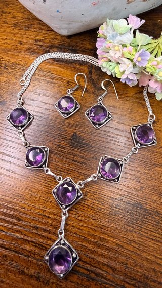 Conjunto de Plata 925 y Amatistas