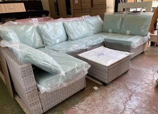 Conjunto de Terraza de Ratán