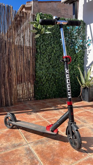 Patinete Plegable HUDORA Negro y Rojo