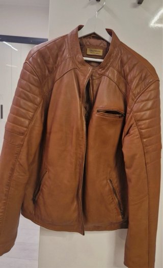 Cazadora Biker de Cuero Chyston