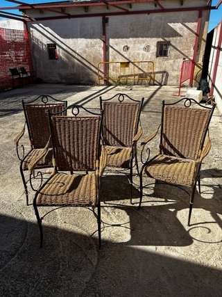 Sillas de Hierro y Ratán
