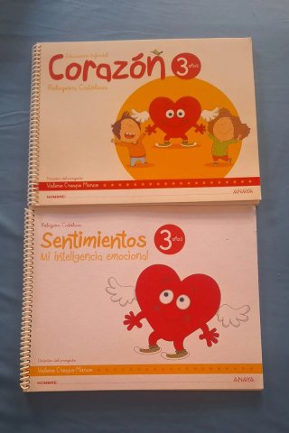 Corazón, 3 años Educación infantil: Religión Ca...