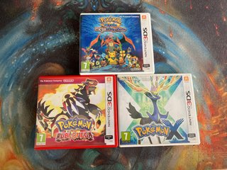 3 Carátulas de Pokémon para Nintendo 3DS (PAL ESP)