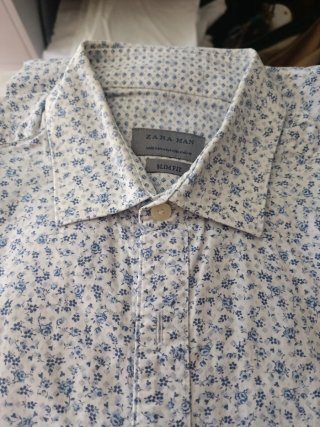 Camisa Zara Man Estampada Talla M