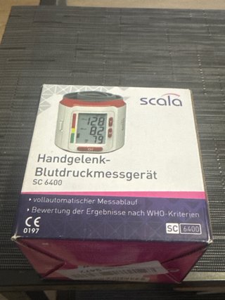 Tensiómetro de muñeca Scala SC 6400