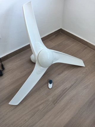 Lámpara Ventilador de Techo Blanca