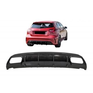 Difusor trasero look Carbono Mercedes Clase A W176