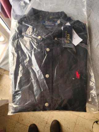 Camisa Polo Ralph Lauren Negra Talla L