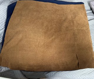 Falda Corta de Pana Camel SHEIN Talla XXL