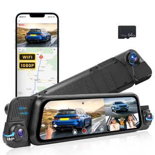 Dashcam Espejo 4 Canales 1080P 360°