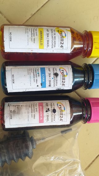 Kit Recarga Tinta HP 304/304XL (3 Colores)