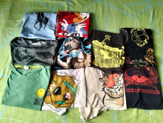 Lote de 10 Camisetas Hombre Tallas S y M