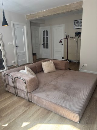 Sofá cama Sklum marrón
