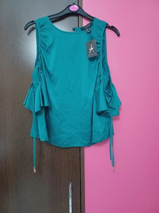 Blusa Verde Azulado Talla S
