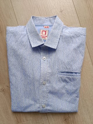 Camisa Informal Yellow Skin Azul y Blanca