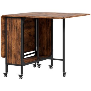 Mesa Plegable 6 Ruedas Estantería Industrial Mader